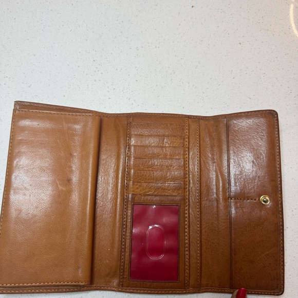 Dooney Bourke Brown/Natural Women’s Leather Wallet - Picture 9 of 13